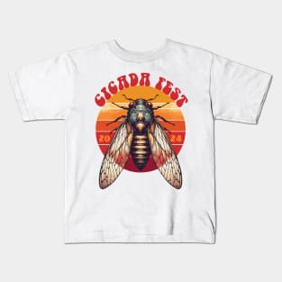 Cicada Fest Invasion 2024 Kids T-Shirt